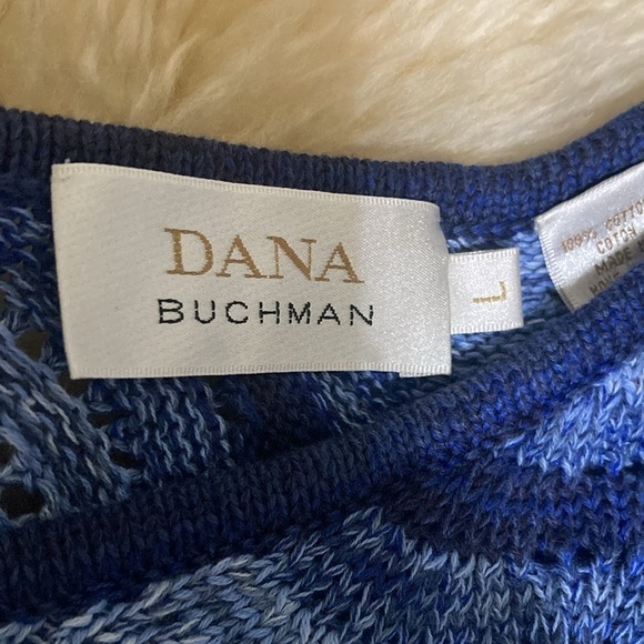 Dana Buchman loose knit v neck sweater size L - Picture 3 of 7